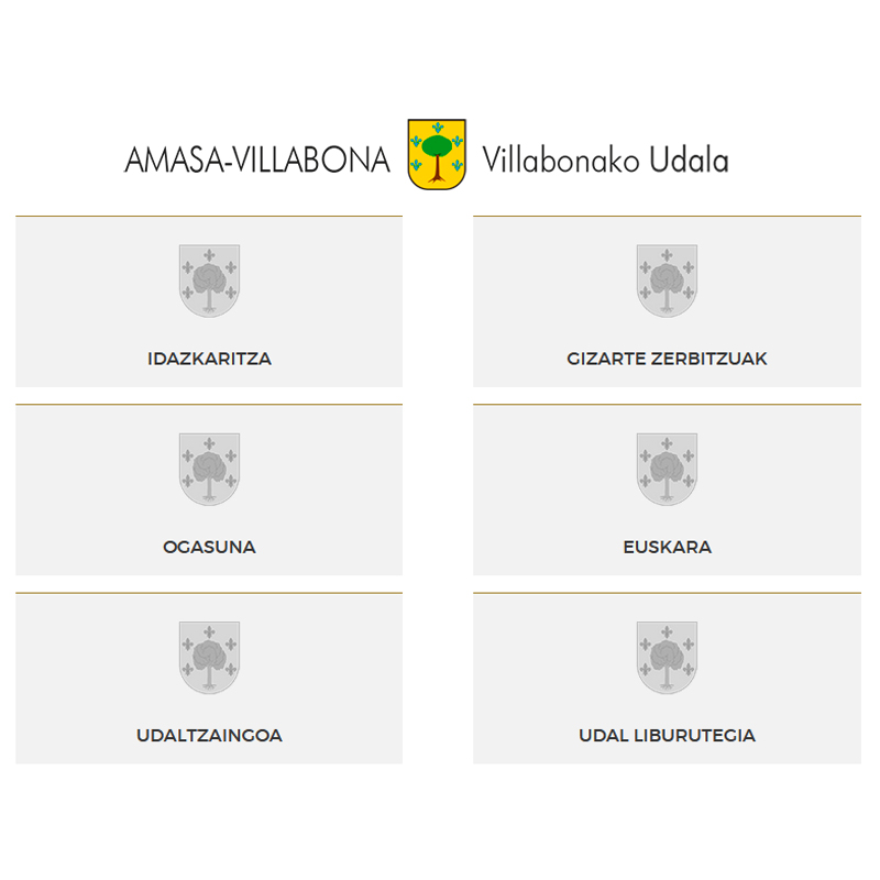 Villabonako Udala · Zure zerbitzura